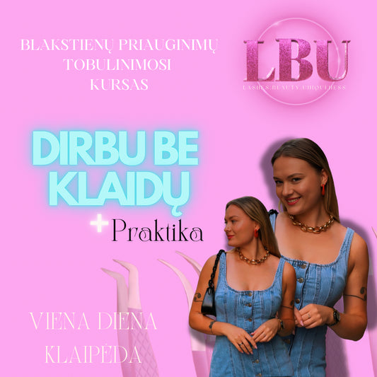 Tobulinosi kursas “DIRBU BE KLAIDŲ”